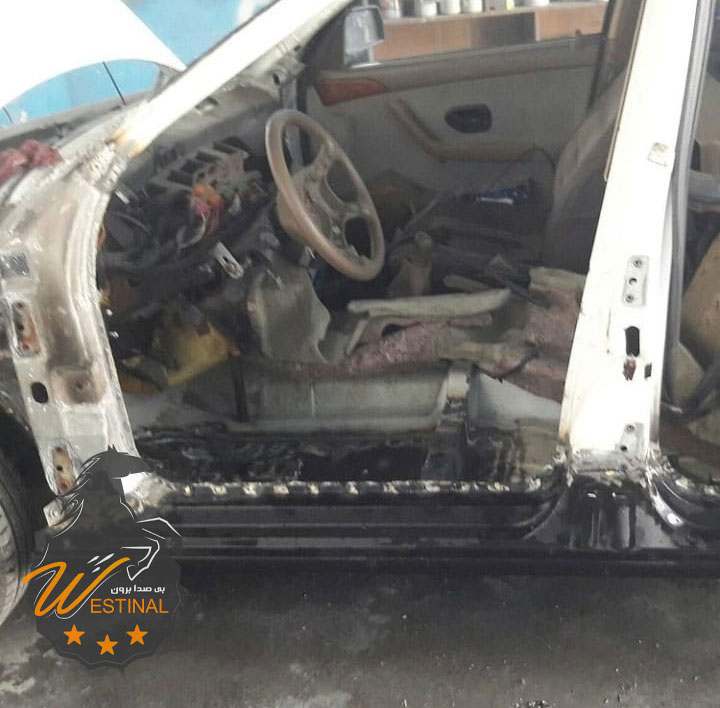 پیش از صافکاری PDR سمند